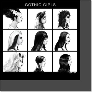 Gothic Girls Posters and Art